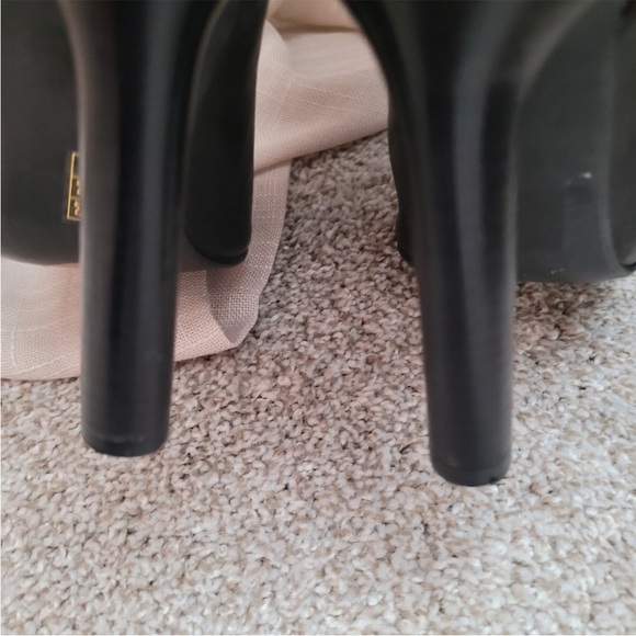 Jeffrey Campbell Boots B*tch Laser Cut Leather Heeled Boots - Picture 10 of 14